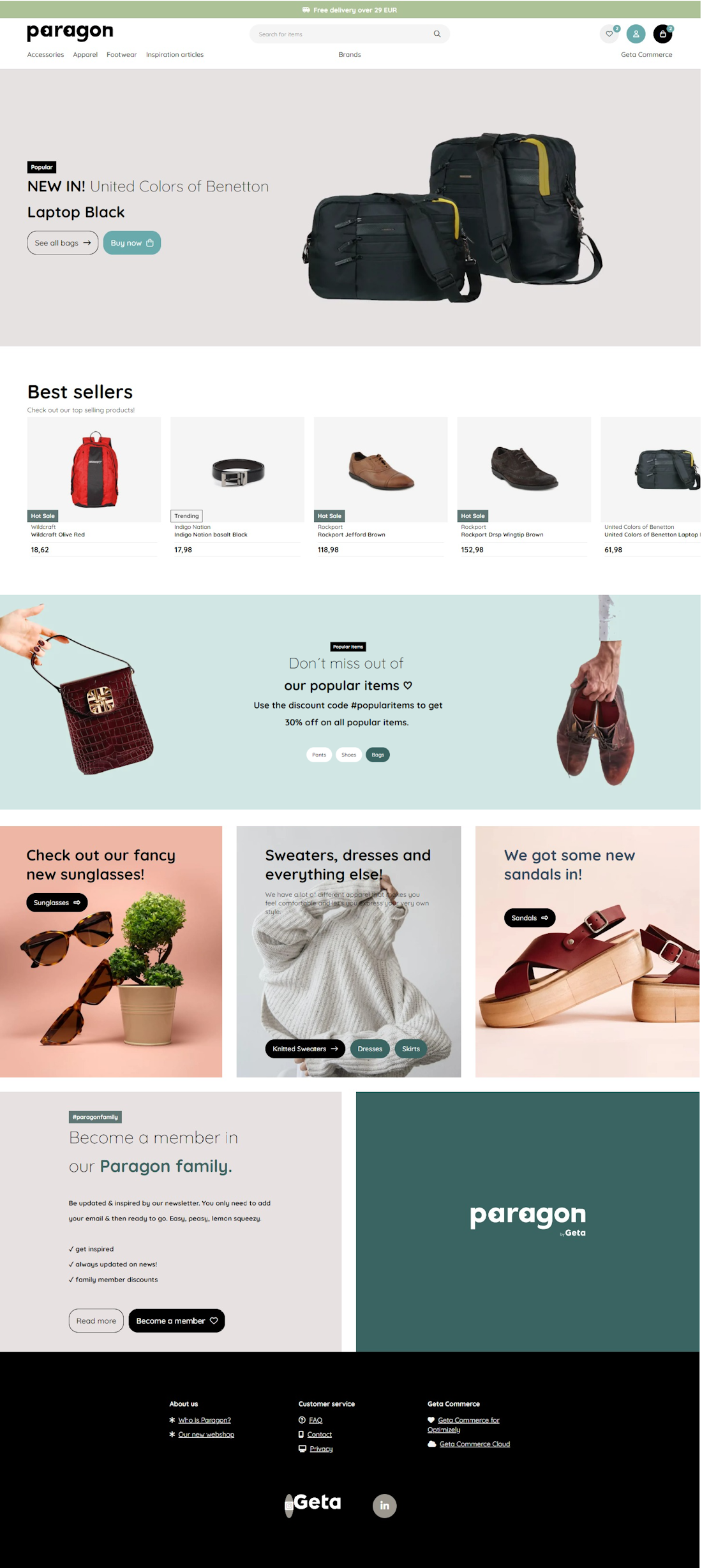 Geta Commerce text